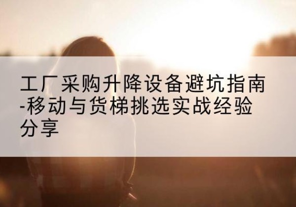 凤县移动式升降机怎么选-工厂采购升降设备避坑指南-移动与货梯挑选实战经验分享