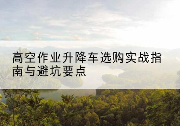 凤县升降车怎么选-高空作业升降车选购实战指南与避坑要点